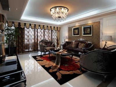 梅陇四村-126㎡-欧式风效果图