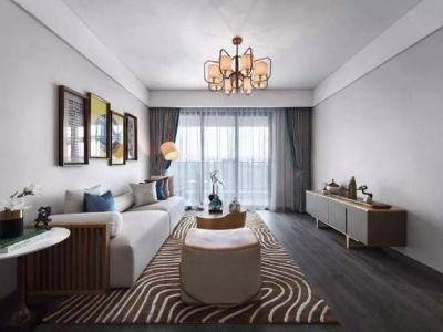 枫丹丽舍-126㎡-新中式风效果图