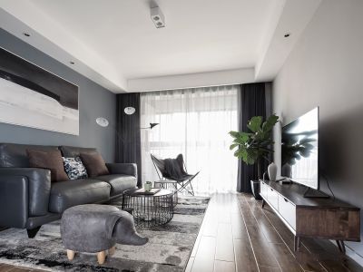 知春里-85㎡-现代风效果图