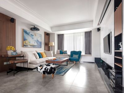 缘溪堂-109㎡-现代风效果图