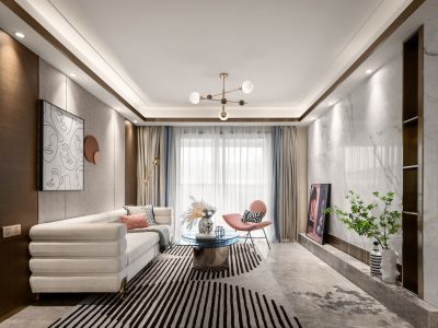 五福玲珑居-130㎡-现代风效果图