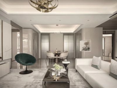 金沁苑-100㎡-现代风效果图