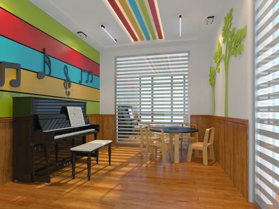 舞蹈培训室-170㎡-现代风效果图