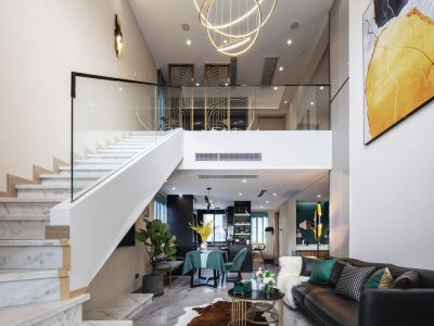 旭辉江山阅-220㎡-轻奢风效果图