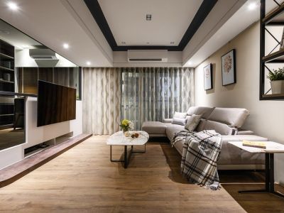 保利和光尘樾-125㎡-现代风效果图