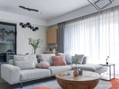 金地城南艺境-126㎡-现代风效果图