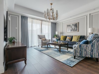 合景誉山国际-143㎡-美式风效果图