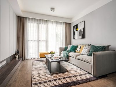 慧海园-120㎡-现代风效果图