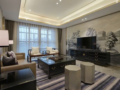 碧桂园天御湾-360㎡-新中式风效果图