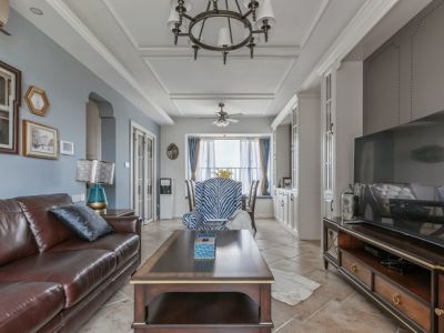 龙城御苑-105㎡-美式风效果图