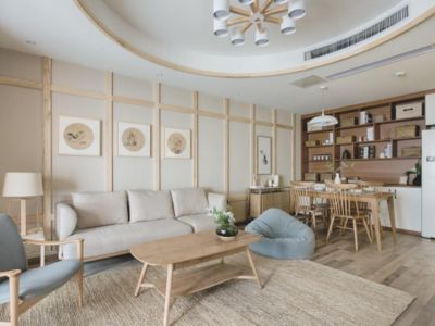 南风雅轩-135㎡-新中式风效果图