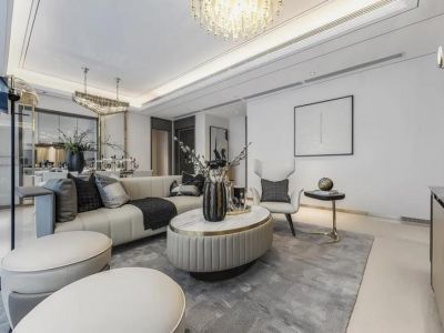 招商臻园-143㎡-轻奢风效果图