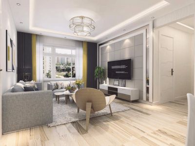 金沙巴黎花园-122㎡-现代风效果图