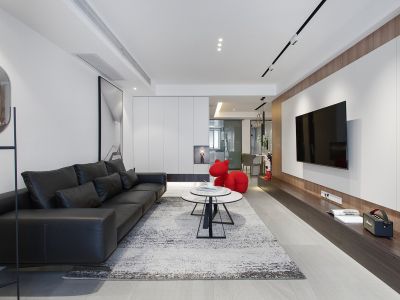 旭辉江山阅-128㎡-现代风效果图