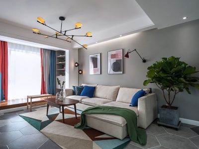 国奥现代城-118㎡-现代风效果图