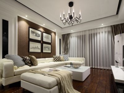 笋岗中心万象华府-130㎡-北欧风效果图