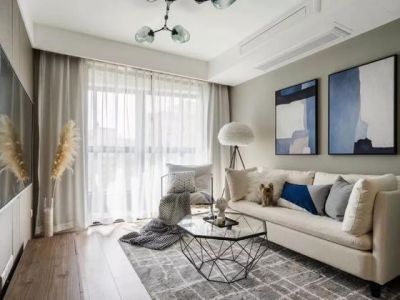 罗浮观海-95㎡-现代风效果图