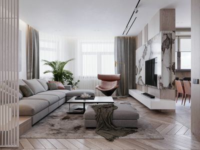 生活家装饰-现代简约~真实装修案例-92㎡-简约风效果图