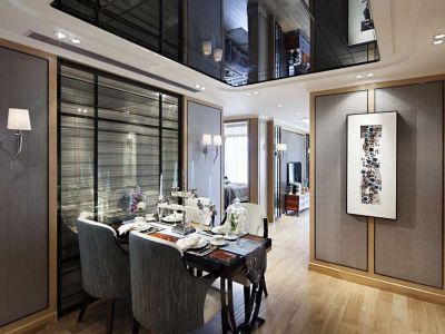 鼎峰源著-168㎡-现代风效果图