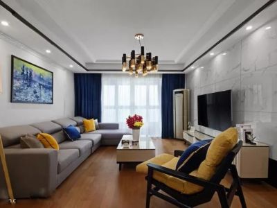 长江盛阁-121㎡-现代风效果图