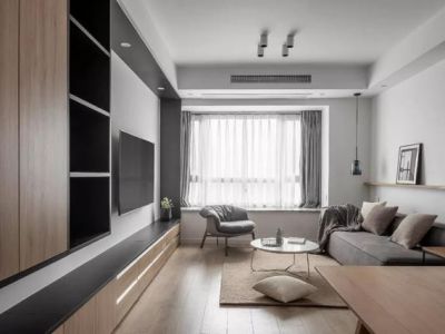 滨海苑-112㎡-现代风效果图