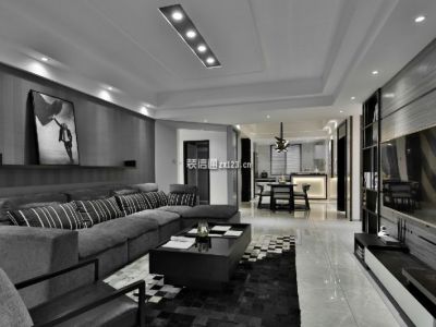 香槟国际-120㎡-现代风效果图