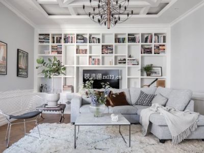 香榭国际-115㎡-北欧风效果图