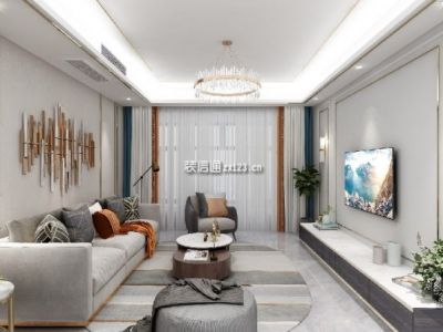 凯德卓锦万黛-120㎡-轻奢风效果图