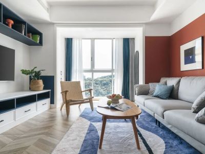 保利和光尘樾-88㎡-北欧风效果图