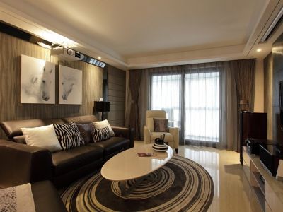 信城·缙山府-86.9㎡-现代风效果图