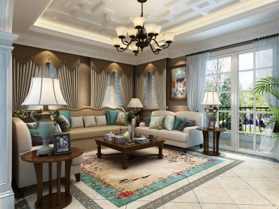 大南山紫园-221.8㎡-欧式风效果图