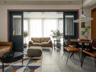 保利·中央公园-112㎡-复古风效果图