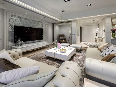 颐安?都会中央-123.4㎡-现代风效果图