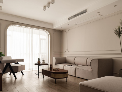 旭辉江山阅-124㎡-简约风效果图