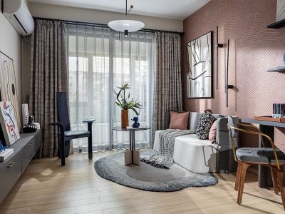 铭城国际社区-78㎡-混搭风效果图