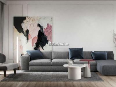 吉宝凌云峰阁-125㎡-现代风效果图