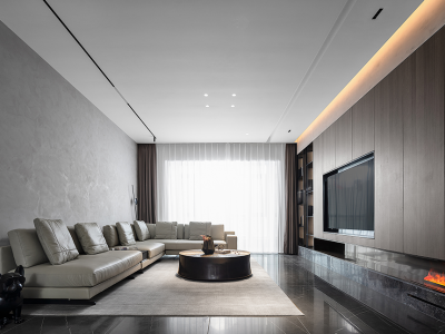 沣水云间-145㎡-简约风效果图