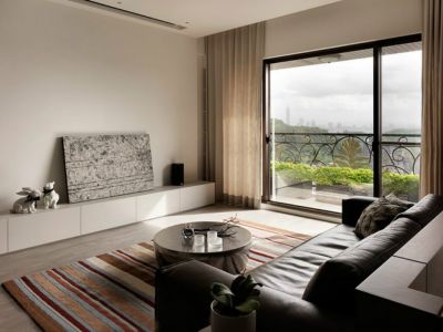 鸿荣源壹成中心二区-74.6㎡-现代风效果图