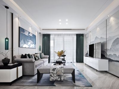 生活家装饰-新中式风格~真实案例展示-119㎡-新中式风效果图