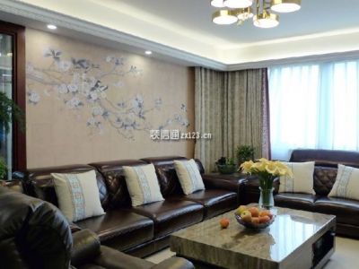 光华国际-114㎡-新中式风效果图