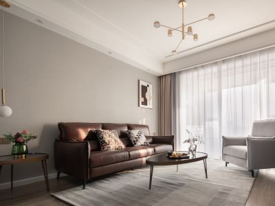 沣水云间-118㎡-北欧风效果图