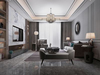 广州融创文旅城-143㎡-现代风效果图