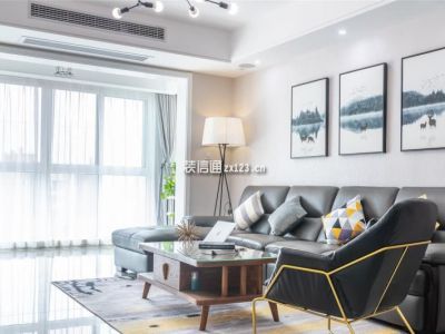 鑫苑鑫都汇-112㎡-现代风效果图