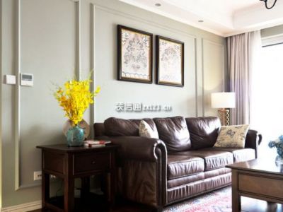 华宇广场-125㎡-美式风效果图