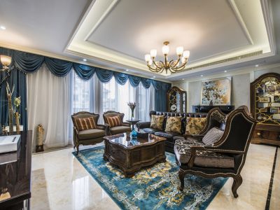 路劲天隽峰-144㎡-欧式风效果图