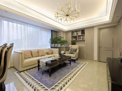 俊发时光俊园-130㎡-欧式风效果图