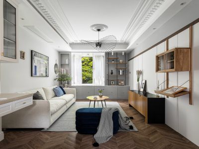 虹口欣逸家园-116㎡-现代风效果图