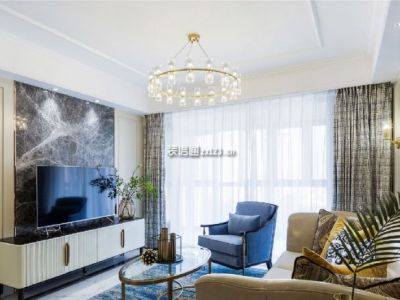 玛塞城-108㎡-轻奢风效果图