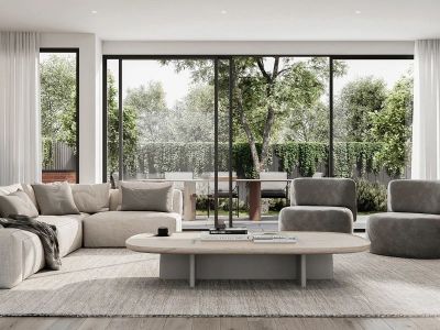 前海湖山壹号-355.1㎡-现代风效果图