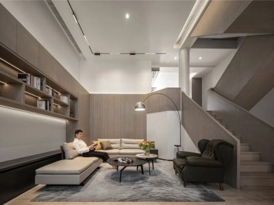 桃源居首府三期-368.2㎡-简约风效果图